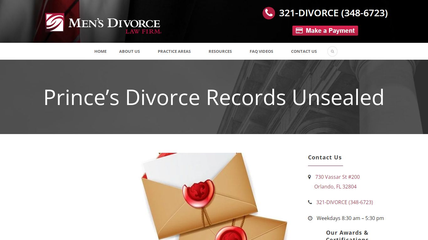 Prince’s Divorce Records Unsealed - Men's Divorce Law