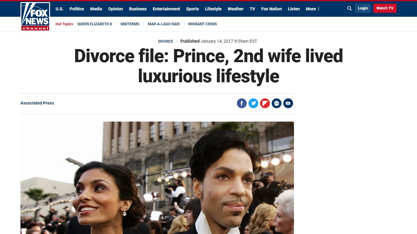 Divorce file: Prince, 2nd wife lived luxurious lifestyle